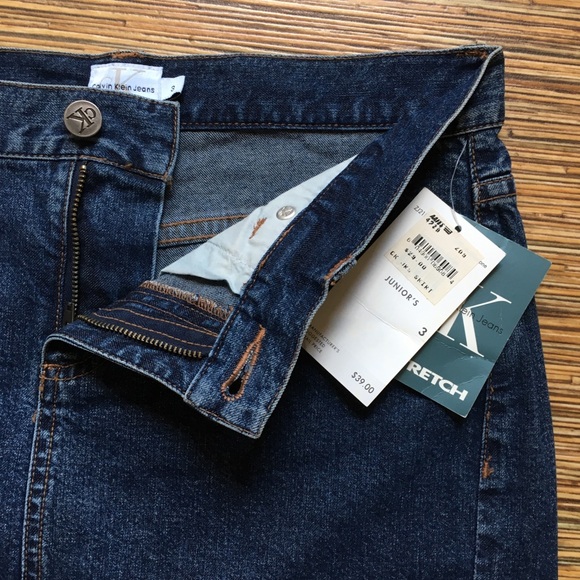 Calvin Klein Jeans Denim Stretch Skirt Juniors 3 - Picture 8 of 10